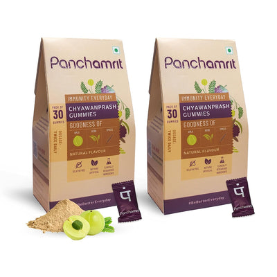 Panchamrit 100% Natural Chyawanprash Gummies 30 Gummies (Pack of 2)