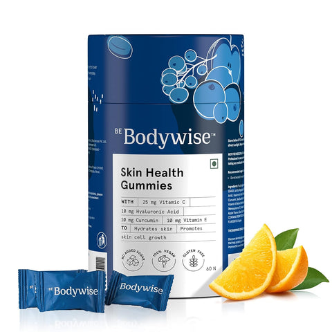 Be Bodywise Collagen Skin Health Gummies | 60 Day Pack | With 10,000 mcg Glutathione