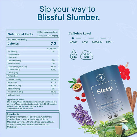 Wellbeing Nutrition Sleep Tea (20 Pyramid Tea Bags)