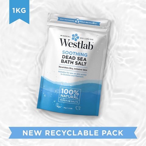 Westlab 100% Pure Soothing Dead Sea Salt, 1 Kg