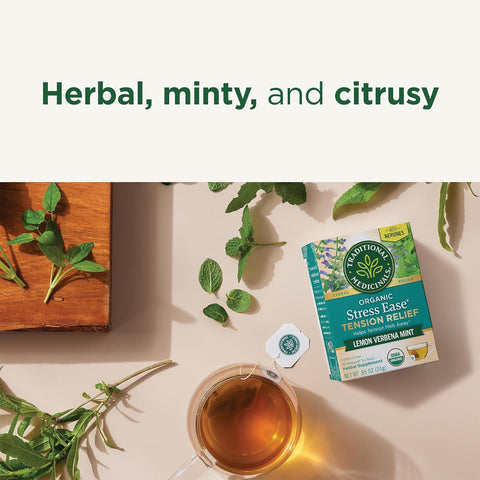 Traditional Medicinals Tea Cinnamon Stress Ease Organic, 16 Ct