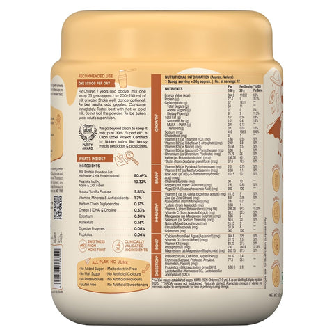 Wellbeing Nutrition Kids Superfuel - Creamy Vanilla 400gms (12 servings)