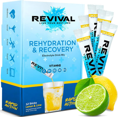 REVIVAL LIME & LEMON 12's Serving Pack