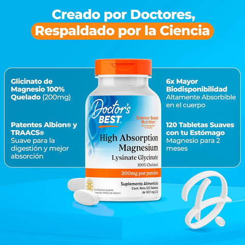 DR BEST HIGH ABSORBTION MAGNESIUM 105MG 120VCAPS