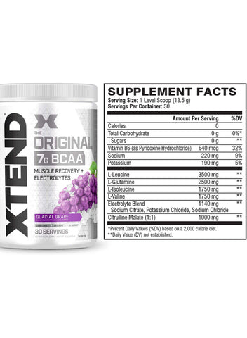 XTEND Original BCAA Powder Glacial Grape