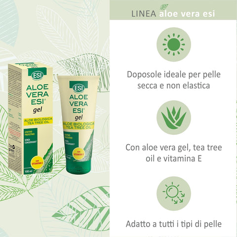 Esi Aloe Vera Gel Vit E + Teatree 200 Ml