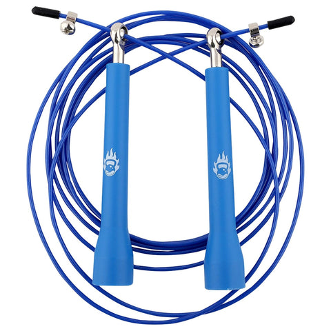 Burnlab Adjustable Skipping Rope Suitable For Men and Women (Blue)