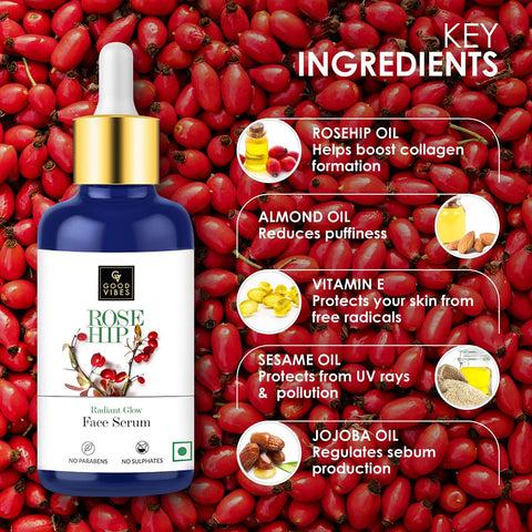 Good Vibes Rosehip Radiant Glow Face Serum 30 ml