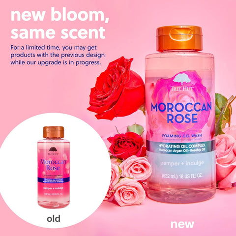 Tree Hut Moroccan Rose Foaming Gel Wash 532Ml
