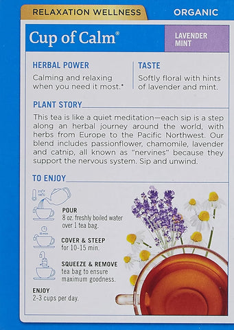 Traditional Medicinals, Cup Of Calm, 16 Bags