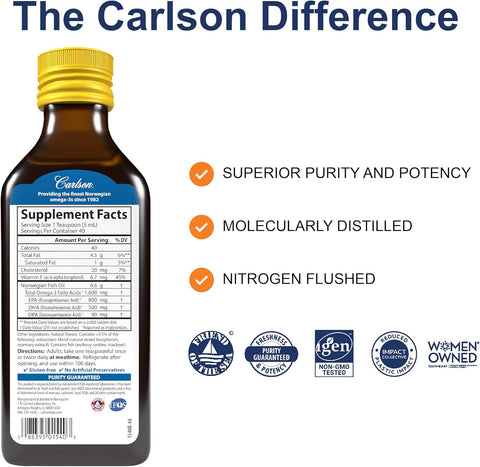 CARLSON FISHOIL LEMON 200ML