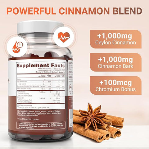 Purify Life Sugar-Free world's first Ceylon Cinnamon Gummies 60