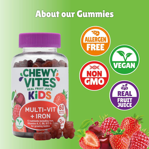 Chewy Vites Kids Multivitamin + Iron 60's