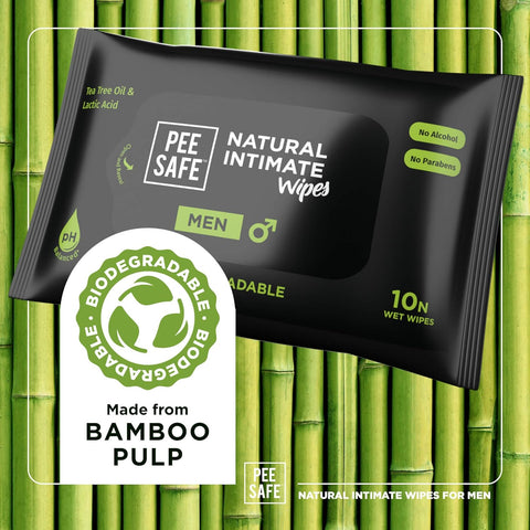 Pee Safe Intimate Wipes Men 10N