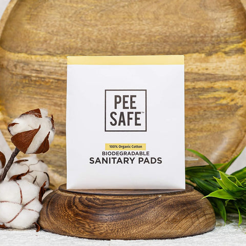 Pee Safe Biodegradable Sanitary Pads Regular 10N