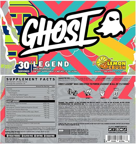 Ghost Legend V3 30srv Lemon Crush 435g