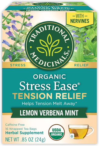 Traditional Medicinals Tea Cinnamon Stress Ease Organic, 16 Ct