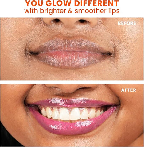 Foxtale Brightening Lip Balm With Peptides, Vitamin C & Hyaluronic Acid Bubblegum Pink Glaze