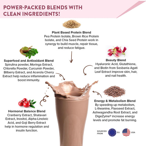 Wellbeing Nutrition Organic Vegan Plant Protein Powder for Women | Chocolate Peanut Butter - 30gm