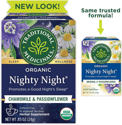 Traditional Medicinals, Organic Nighty Night Tea, 16 Ct