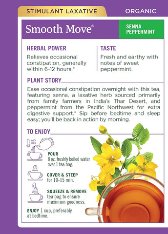 Traditional Medicinal Smooth Move Peppermint, 16 Teabags