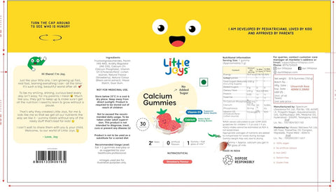 Little Joys Calcium Gummies (Strawberry) - 30 N