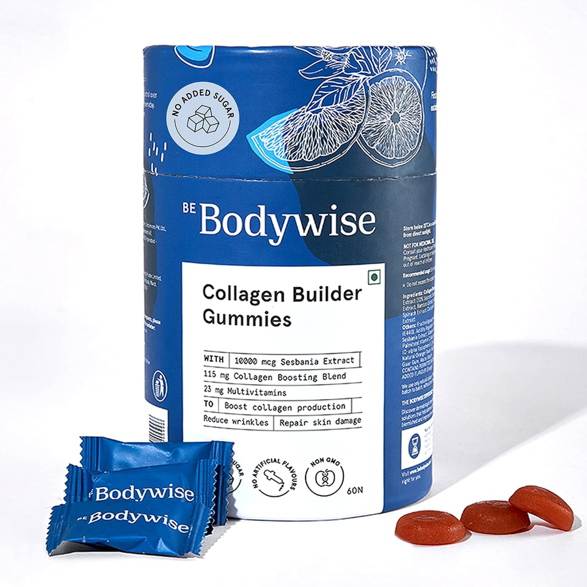 Be Bodywise Collagen Builder Gummies for Skin Regeneration | 60 Day Pack