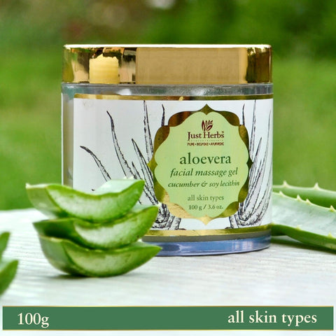 Just Herbs Aloe Vera Facial Massage Gel 100g