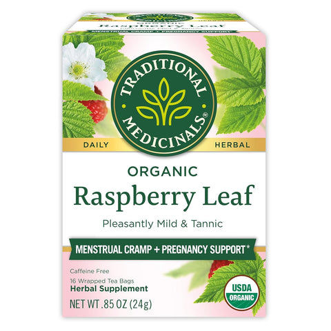 Traditional Medicinal Raspberry Leaf, 16 Teabags