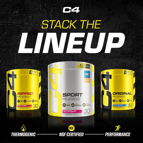 C4 Sport Pre-Workout (Fruit Punch ) 30 servings