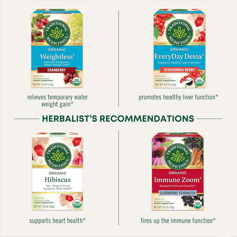 Traditional Medicinal Rose Hips With Hibiscus, 16 Teabags