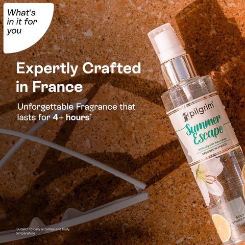 Pilgrim Summer Escape Body Mist (White Lily with yuzu lemon) 150ml