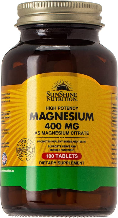 Sunshine Nutrition Magnesium Citrate Tabs 100's
