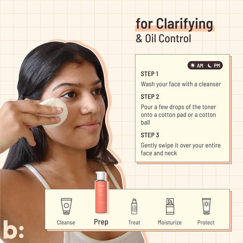 Biocule Oil Clear Clarifying Toner : BHA + AHA 30ml