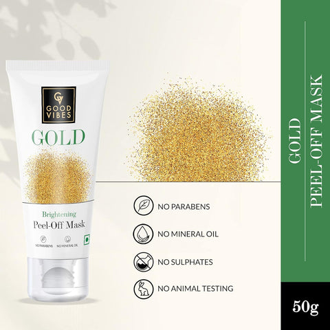 Good Vibes Gold Brightening Peel Off Mask 50 gm