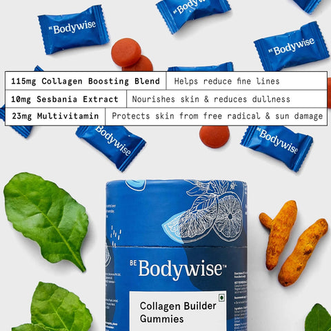 Be Bodywise Collagen Builder Gummies for Skin Regeneration | 60 Day Pack