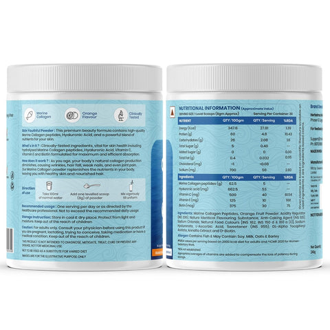 Herbal Max Marine Collagen Powder 240 Gram