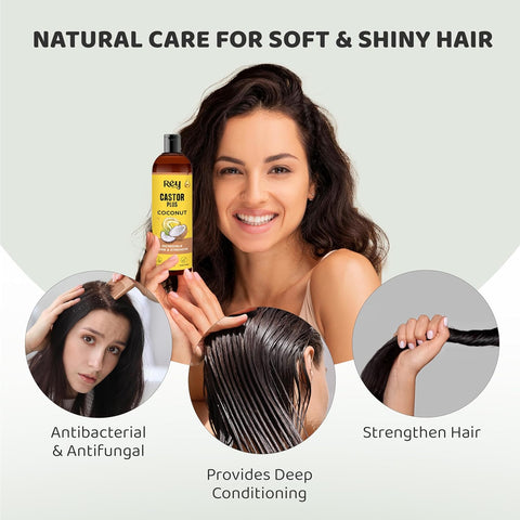 Reynaturals Castor Plus Coconut Hair Oil 200 Ml
