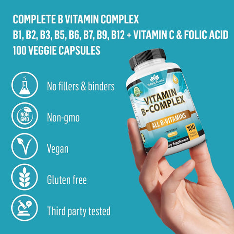 NaturaLife Labs Vitamin B-Complex 100 Capsules