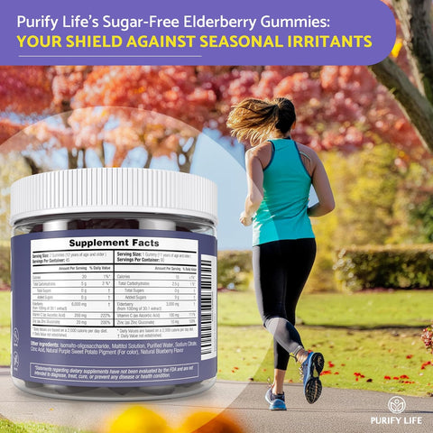 Purify Life Sambucus Sugar-Free Elderberry Gummies 90