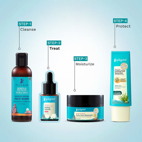 Pilgrim 25% AHA, 2% BHA, 5% PHA Peeling Solution- 30 ml