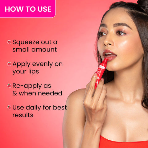 Dot & Key Ceramide & Peptide Barrier Repair Brightening Lip Balm SPF 50 PA+++ - Red Romance (10 g)