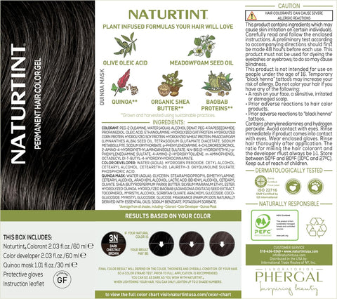 NATURTINT 3N-DARK CHESTNUT BROWN 165ML