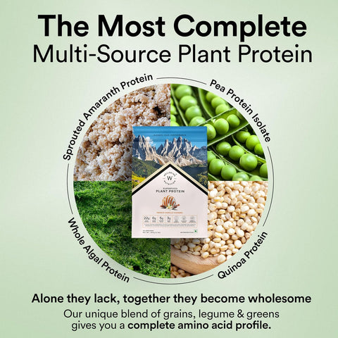 Wellbeing Nutrition Superfood Plant Protein - French Vanilla Caramel 907gms (28 servings)