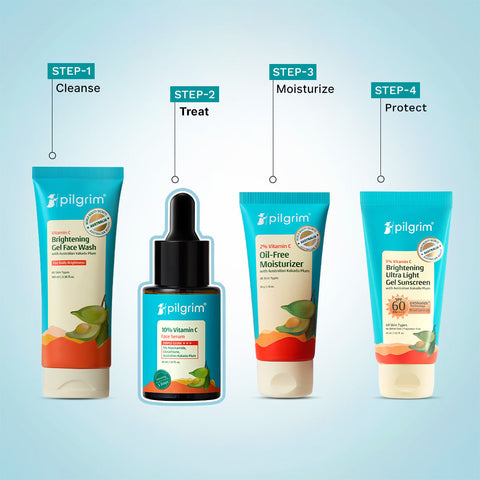 Pilgrim 10% Vitamin C Face Serum For Triple Glow+++- 30 ml