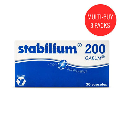 أبحاث الحساسية Stabilium 200 (عبوة متعددة) 90 كبسولة هلامية