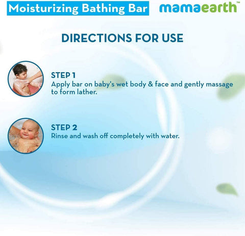 Mamaearth Moisturizing Bathing Bar Soap For Babies pack of 2*75 grams