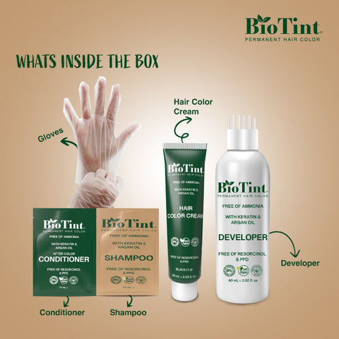 Biotint Permanent Hair Color 1.0 Black 1'S 191078