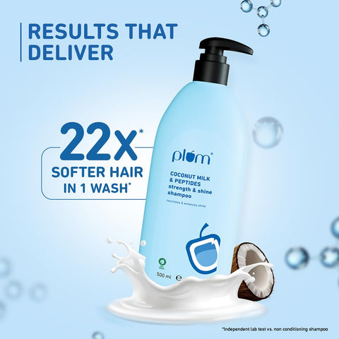 Plum Coconut Milk & Peptides Strength & Shine Shampoo | 500 ml |