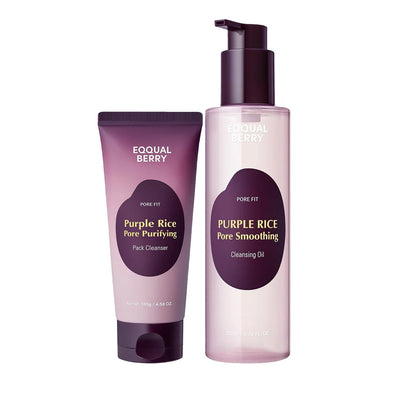 Eqqualberry Purple Rice Double Cleanse Combo